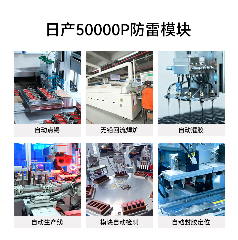 易造浪涌保护器工厂日产50000P防雷模块