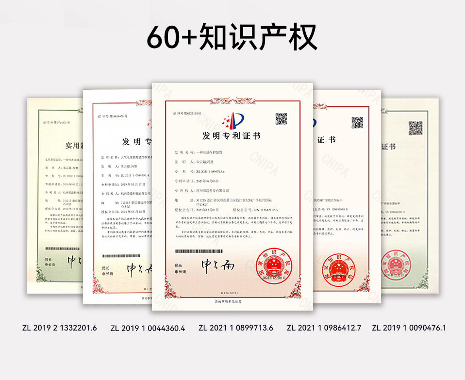 易造控制信号浪涌保护器60+知识产权