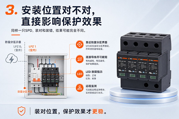 浪涌保护器是什么？为什么现代工业设备越来越需要SPD？，浪涌保护器安装位置说明图